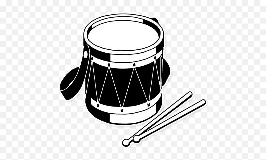 Telegram Sticker 37 From Collection Rude Emoji - Drumhead,Drum Emoji