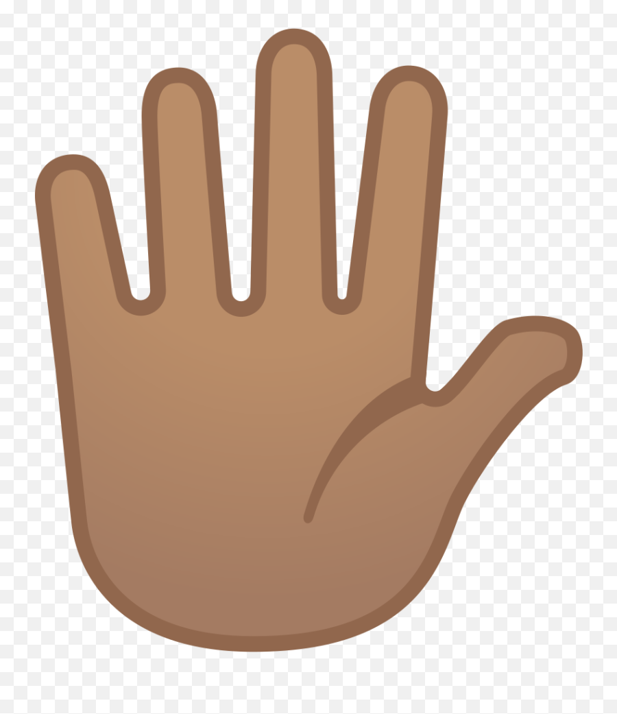 Medium Skin Tone Emoji - Brown Star Trek Hand Emoji,Hand Salute Emoji