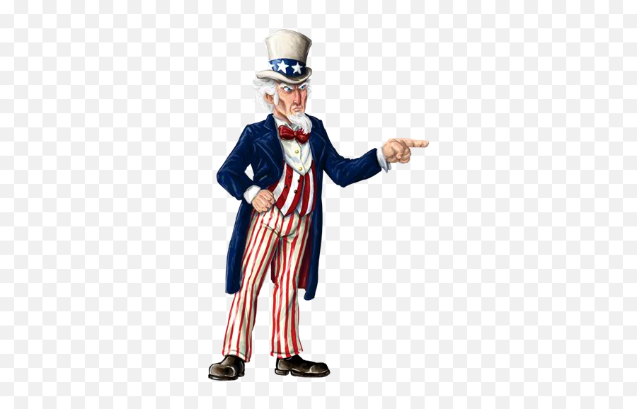 Uncle Sam Full Body Clipart Clip Art - Uncle Sam Pointing Sideways Emoji,Uncle Sam Emojis For Android