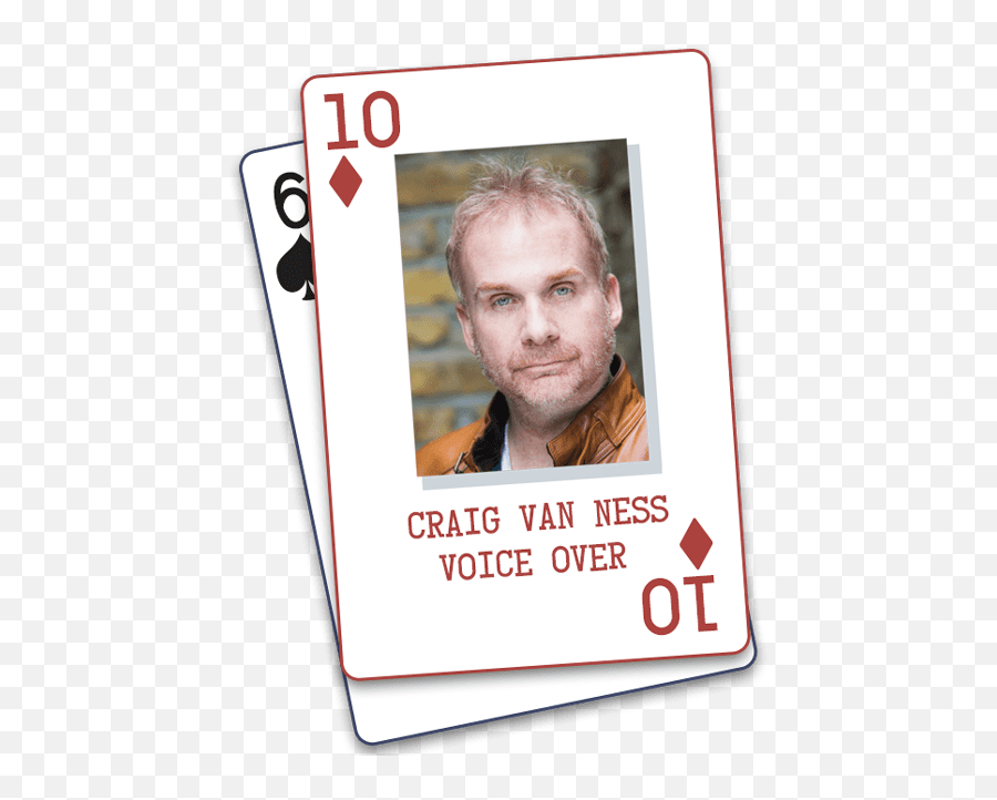 Mid - Atlantic Male Voice Over Actor U2022 Craig Van Ness Playing Card Emoji,Emotion In Voice Acting