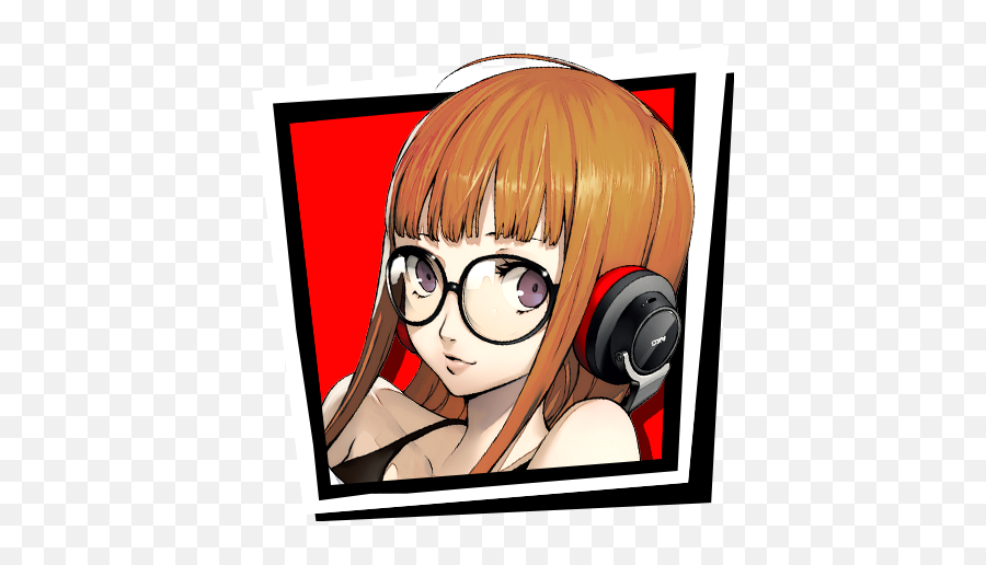 Download Hd Drugged Wolf - Futaba Sakura Text Icon Emoji,Futaba Sakura Emoticons