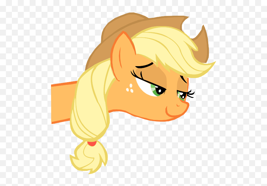 My Little Pony Applejack Face Emoji,