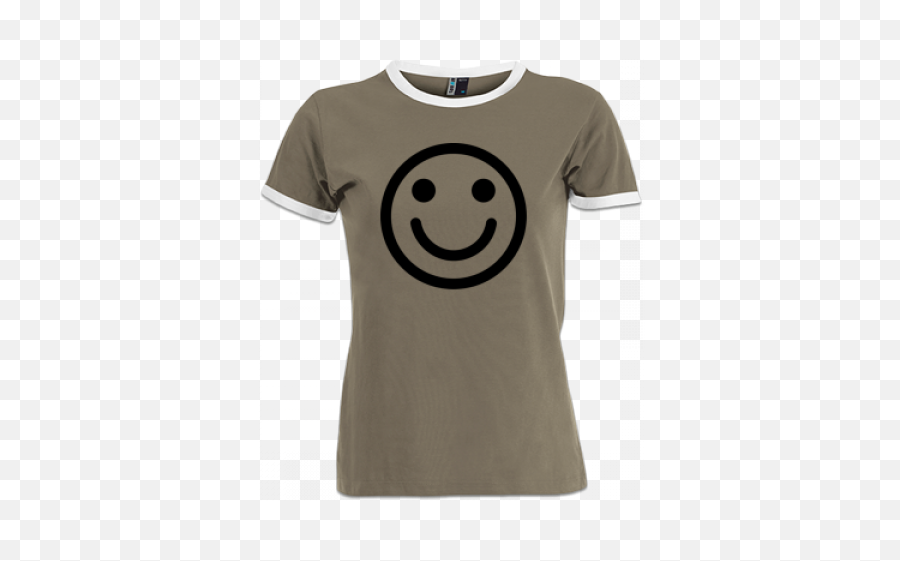 Smiley Face Womens Ringer T - T Shirt Landini Emoji,Babushka Emoticons