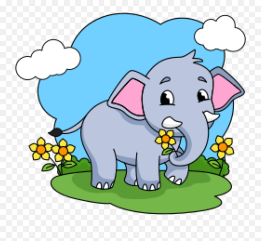 Elephant Coloring Pages - Animal Figure Emoji,Elephants Emoji