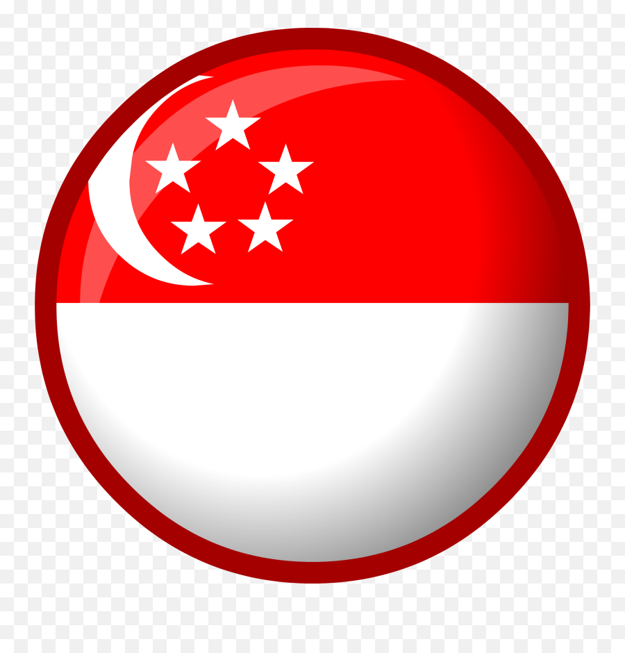 Singapore Flag Clipart Snow - Singapore Flag Circle Png Singapore Flag Transparent Background Emoji,Irish Flag Emoji