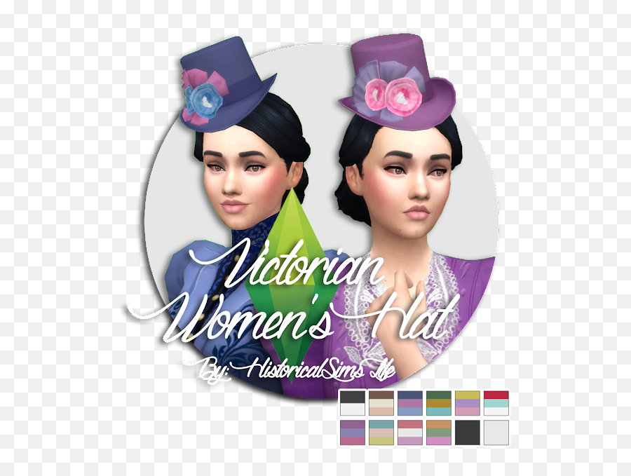 Victorian Womens Hat - Sims 4 Cc Victorian Women Hat Emoji,Sims 4 Emotion Hat