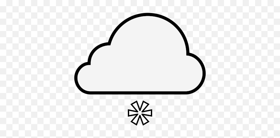 Snow Cloud Weather Free Icon Of Weather Emoji,Snowing Emoticons