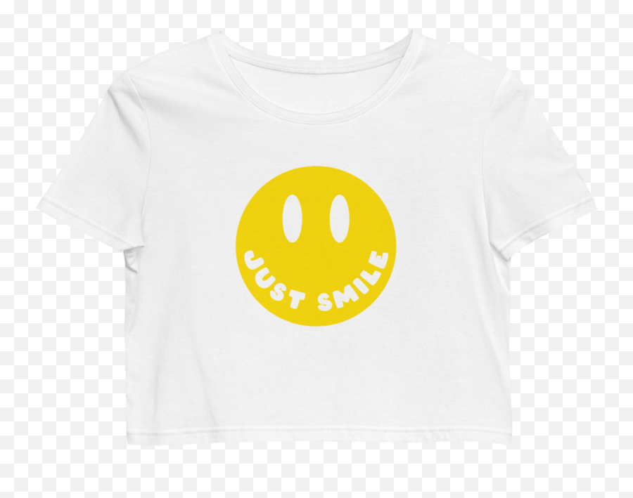 Just Smile Crop Top Emoji,Restroom Ryan Emoticon