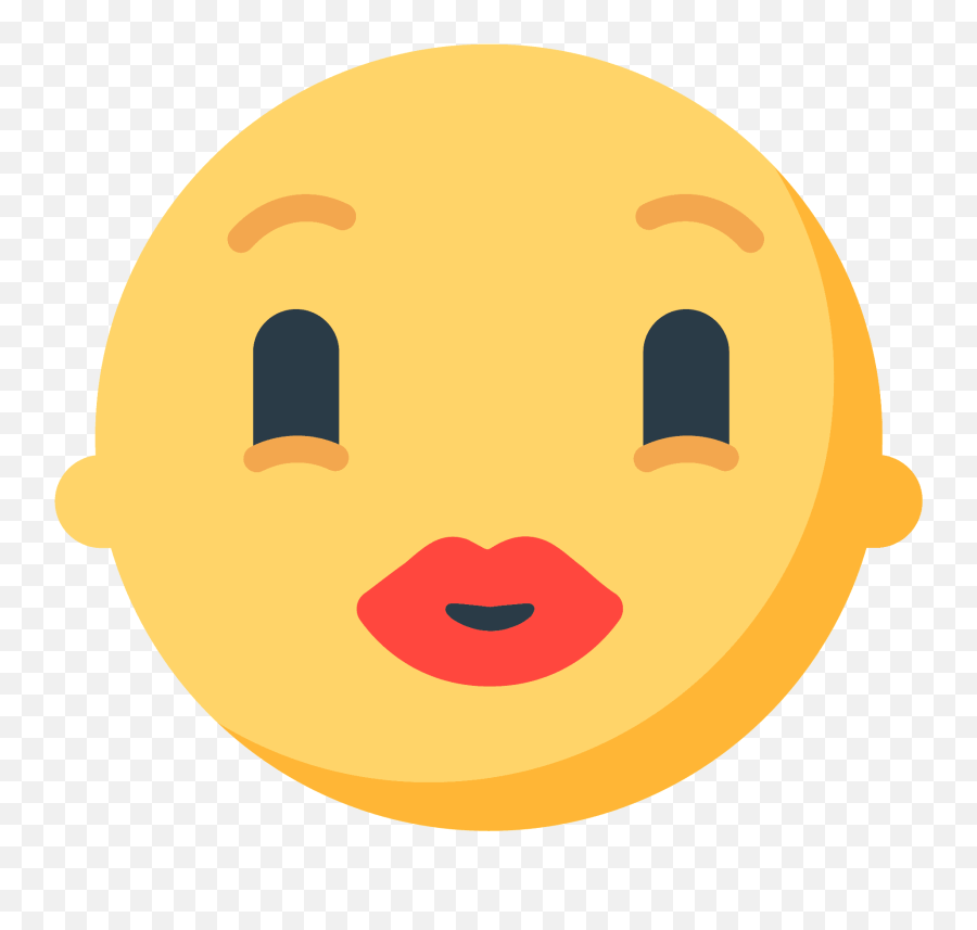 Kissing Face Emoji - Rosto Beijando Emoji,Kissing Emoji