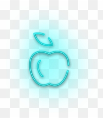 Neon Blue Apple Icon Transparent Png U0026 Svg Vector Emoji,Blue Book Emoji Apple