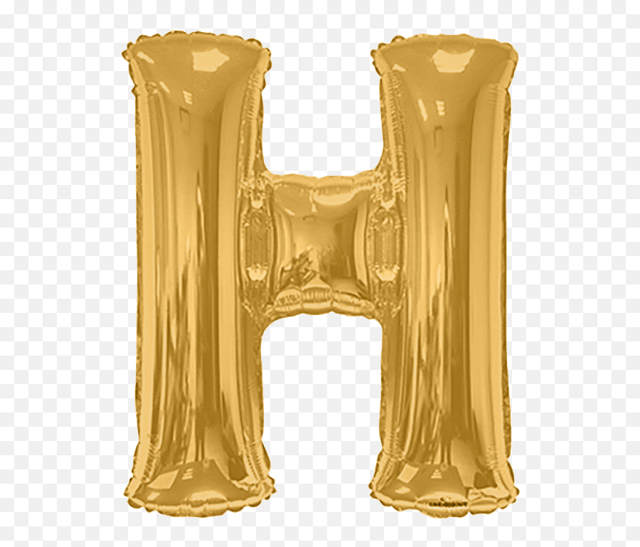 Gold Letter H 34u2033 Balloon Emoji,Emoji Letter H