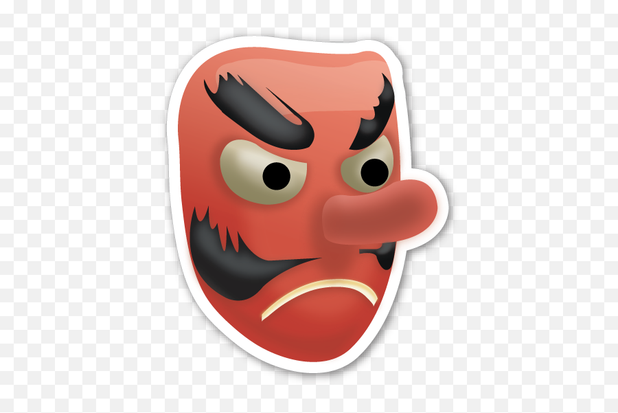 Emoji маска. Красная маска Тэнгу ЭМОДЖИ. Japanese Goblin Emoji. ЭМОДЖИ красная маска. Маска демона ЭМОДЖИ.