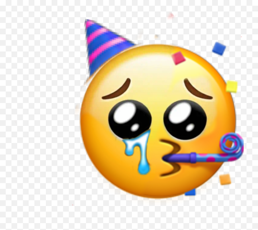 Emoji Emojimix Partyatmyone Sticker By Bbbbbingbong,Birthday Face Emoji