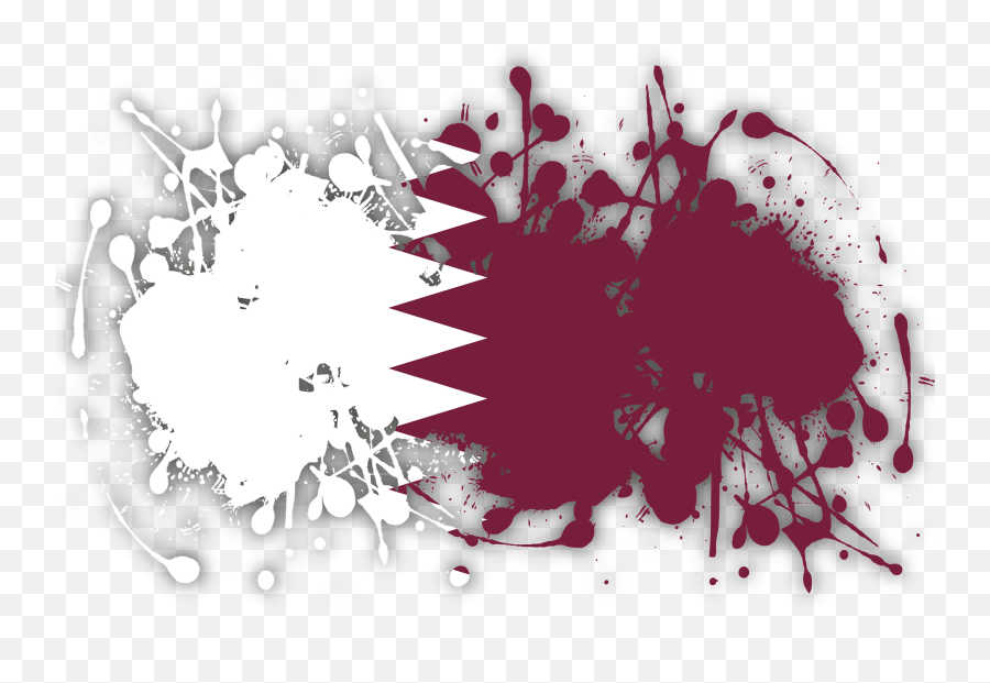 Qatar Flag Ink Clipart - Qatar Clipart Emoji,Octopus Pen Emoji