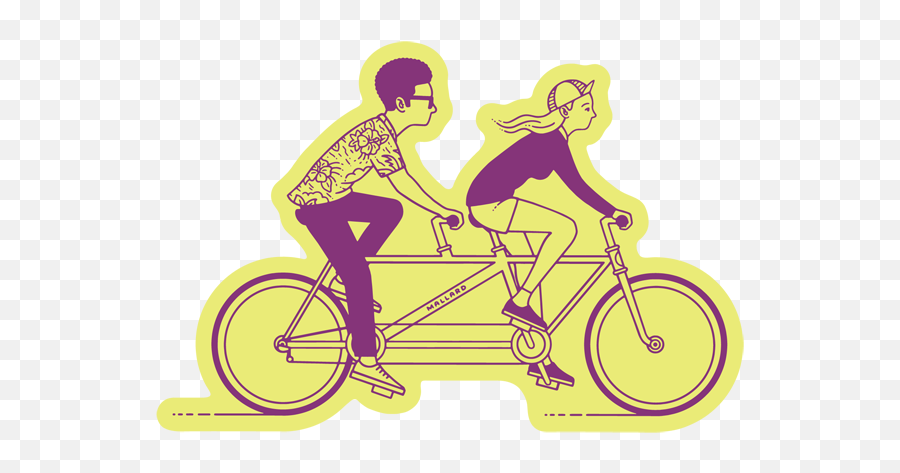 Minor Figures Character By Minor Figures - Tandem Bicycle Emoji,Cyclist Emoji