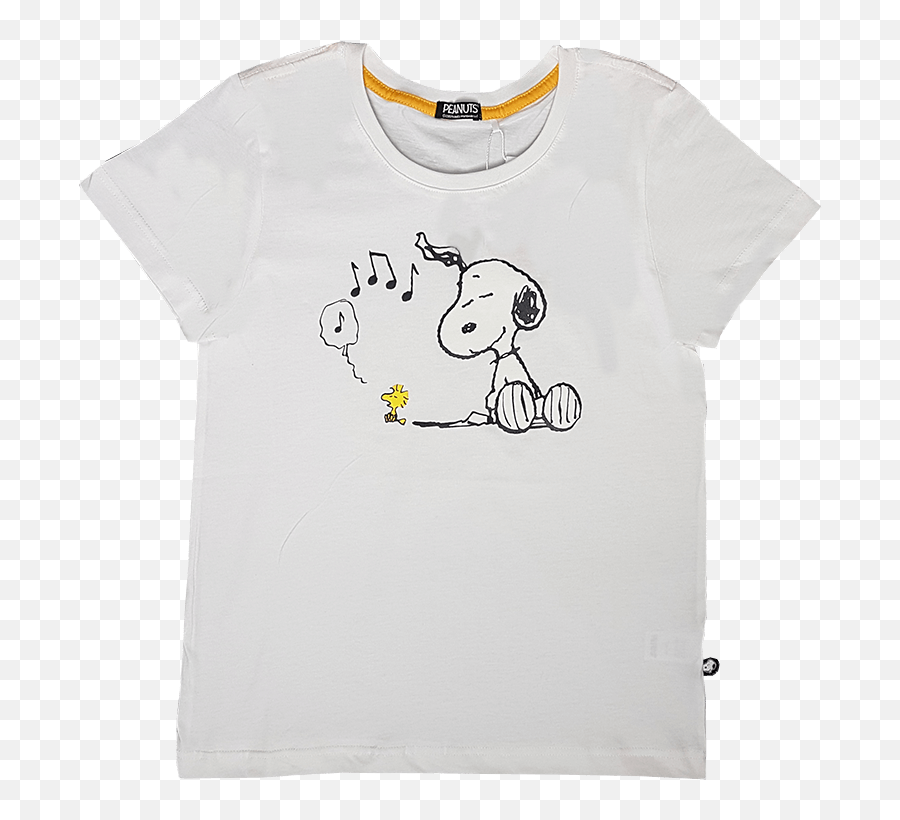 Woodstock Ladies Graphic T - Short Sleeve Emoji,Snoopy Emojis