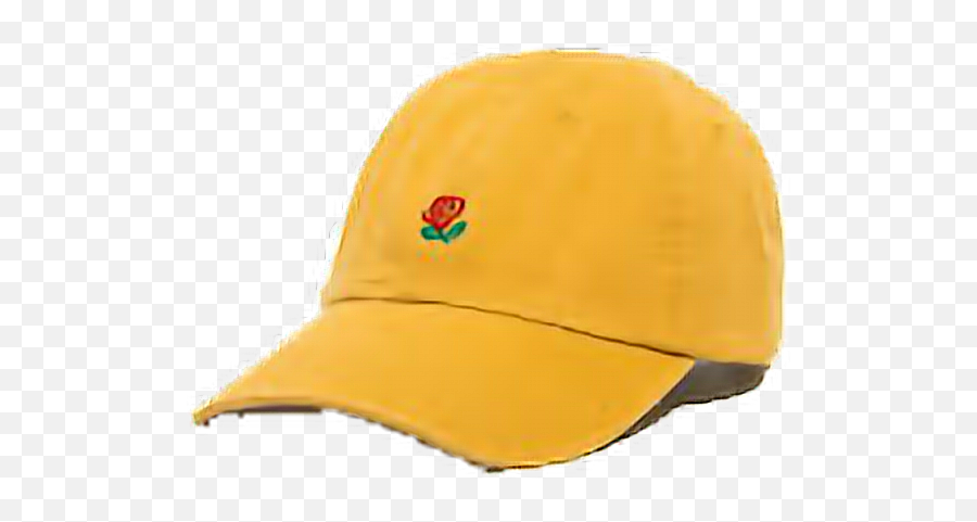 Dad Dadhat Hat Cap Rose Yellow Sticker - For Baseball Emoji,Emoji Dad Cap