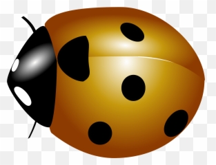 Yellow Ladybug Clipart - Dot Emoji,Ladybug Emoticon