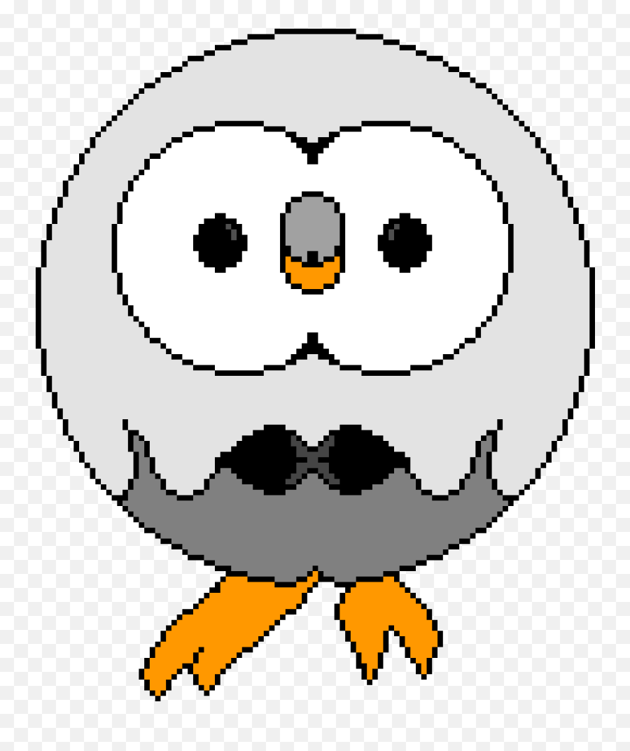 Snowman Rowlet - Dot Emoji,Rowlet Emoji