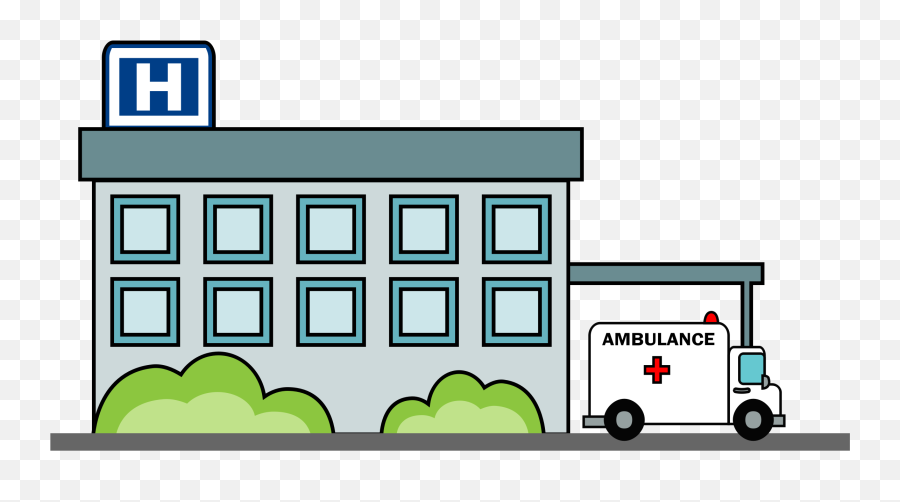 Clipart Hospital Building - Psych Hospital Clipart Png Hospital Building Clipart Emoji,Building Emoji Png