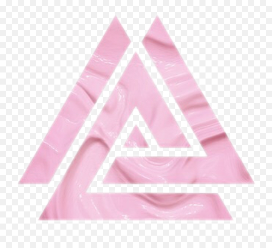Pink Triangle Color Sticker - Girly Emoji,Pink Triangle Emoji