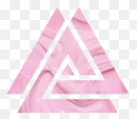 Pink Triangle Color Sticker - Girly Emoji,Pink Triangle Emoji