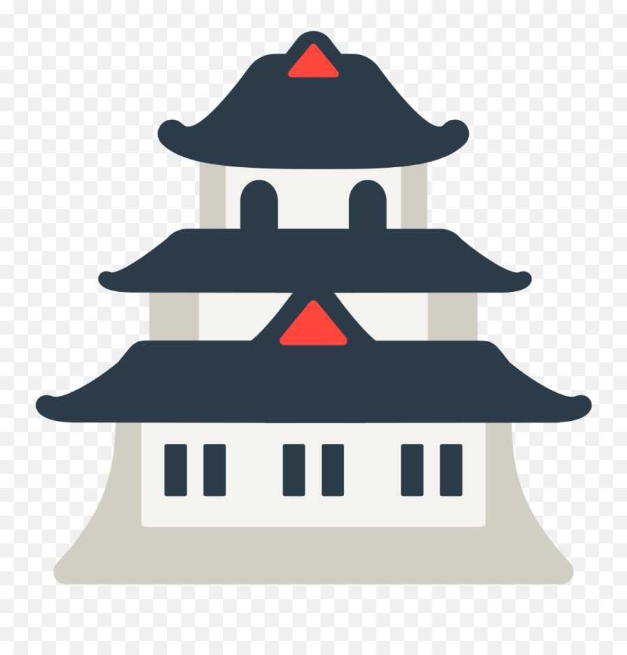 Japanese Castle Emoji - Japan Castle Png,Japanese Emoji