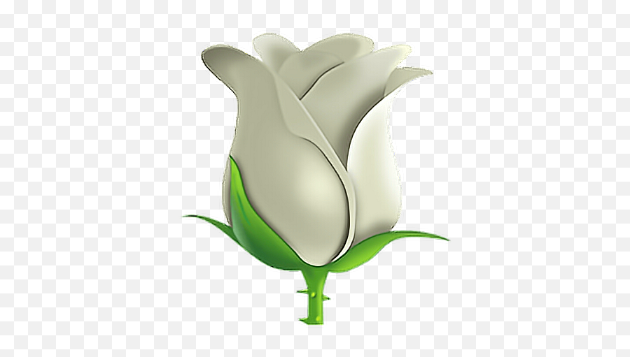 Emoji Emojisticker Sticker Sticker Whiterose Rose - White Rose Emoji,Bud Emoji