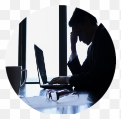 Pekerja Vs Bos Png Image With No - Does Technology Impact Depression Emoji,Mengetik Emoticon Facebook