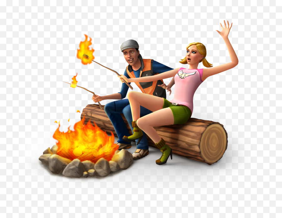 Box Art Render - Sims 4 Outdoor Retreat Emoji,Flame Emoticon Sims 4 Get To Work