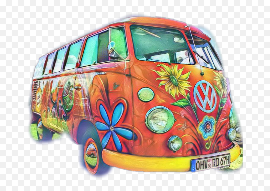 Sticker By Zahraouadja - Combi Van Emoji,Vw Hippie Emoji