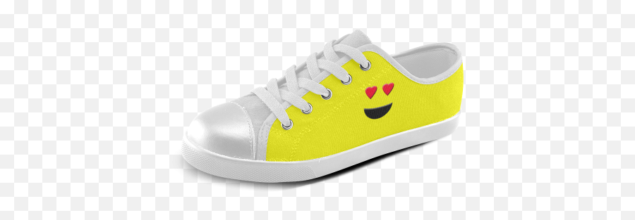 Emoticon Heart Smiley Canvas Kidu0027s Shoes Model 016 Id D351813 - Plimsoll Emoji,Emoji Sneakers
