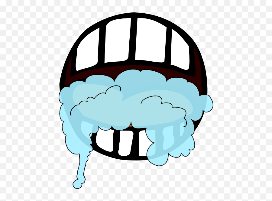 Mouth Foaming 2 Clipart - Foaming Mouth Png Emoji,Foaming At The Mouth Emoticon