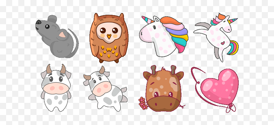 Cute Cursors Mouse Cursors The World Will Be Kinder With - Animal Figure Emoji,Pictures Of Cute Emojis Of Alot Of Owls