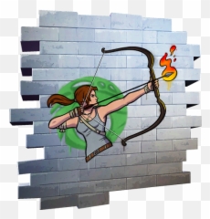 Lara Croft Set - Fortnite Wiki Raven Beast Boy Fortnite Emoji,Sketchers Twinkle Emojis