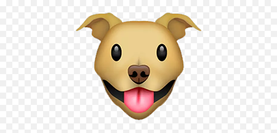 Fat - Happy Emoji,Cute Pit Bull Emoticon