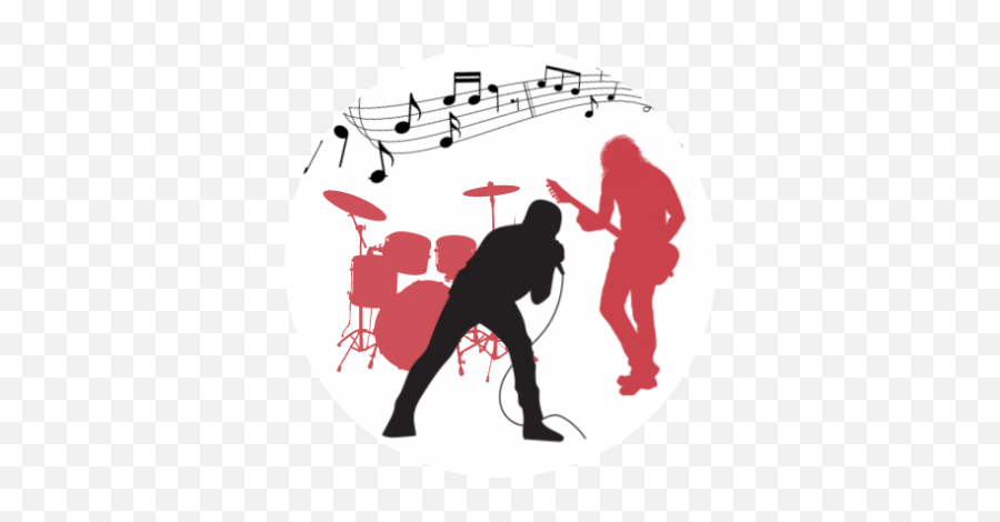 New York City Guitar School Summer Camp - Drum Kit Silhouette Emoji,Rock Girl Guitar Emoticon Facebook