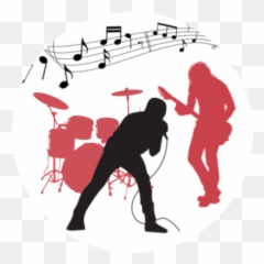 New York City Guitar School Summer Camp - Drum Kit Silhouette Emoji,Rock Girl Guitar Emoticon Facebook