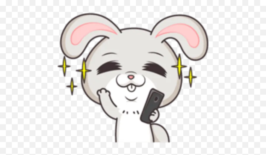 Very Miss Rabbit 11 By You - Sticker Maker For Whatsapp Happy Emoji,Eddie Emoticon