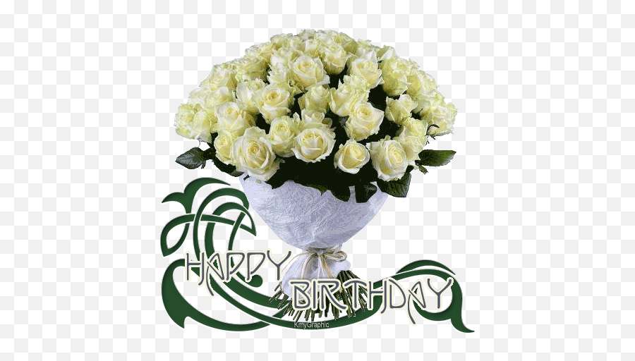 Happy Birthday Gif Image Nice Wishes - Flower Rose Happy Birthday Images Gif Emoji,Happy Monday Animated Emoticons Flower