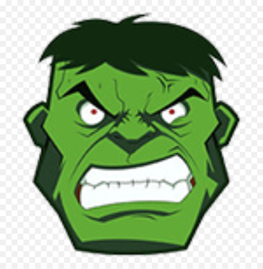 Green Hulk Emoji,Green Sad Emoticon