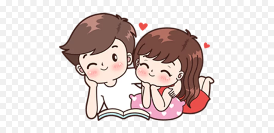 Sticker Maker - Boobib Cute Couple 1 Emoji,Whatsapp Emojis Love Couples