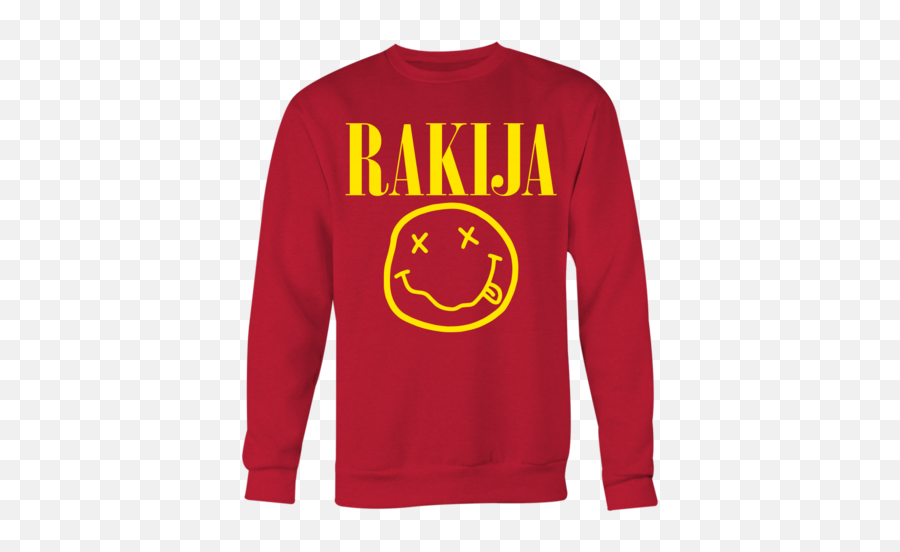 Rakija Crewneck - Nirvana Smiley Emoji,Xx Emoticon