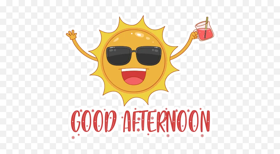 Afternoon By Marcossoft - Sticker Maker For Whatsapp Emoji,Discord Emoji Art Sunglasses