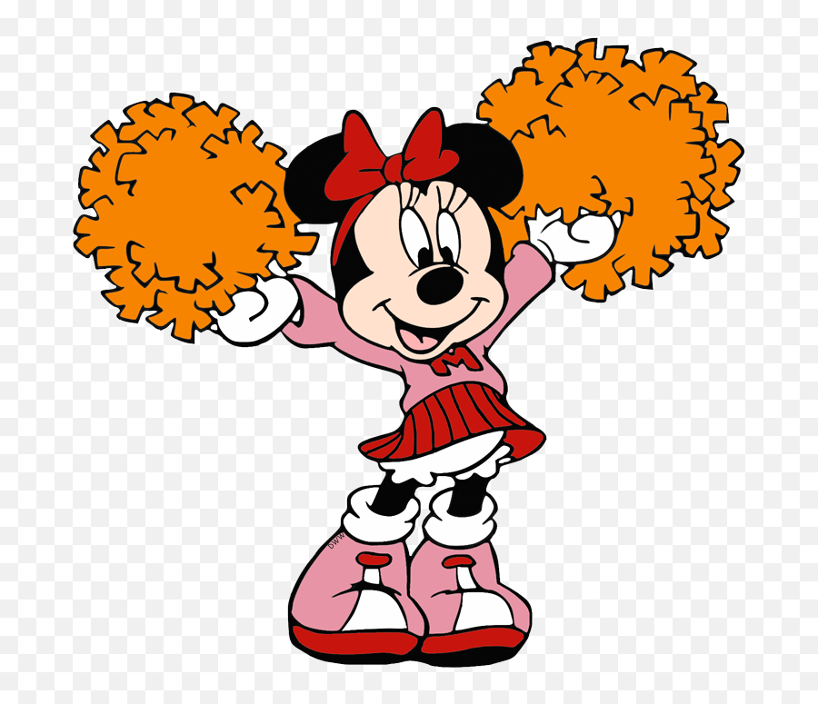 Mickey Mouse Emoji Text - Novocomtop Minnie Mouse Cheerleader Clipart,Minnie Mouse Emoji Copy And Paste