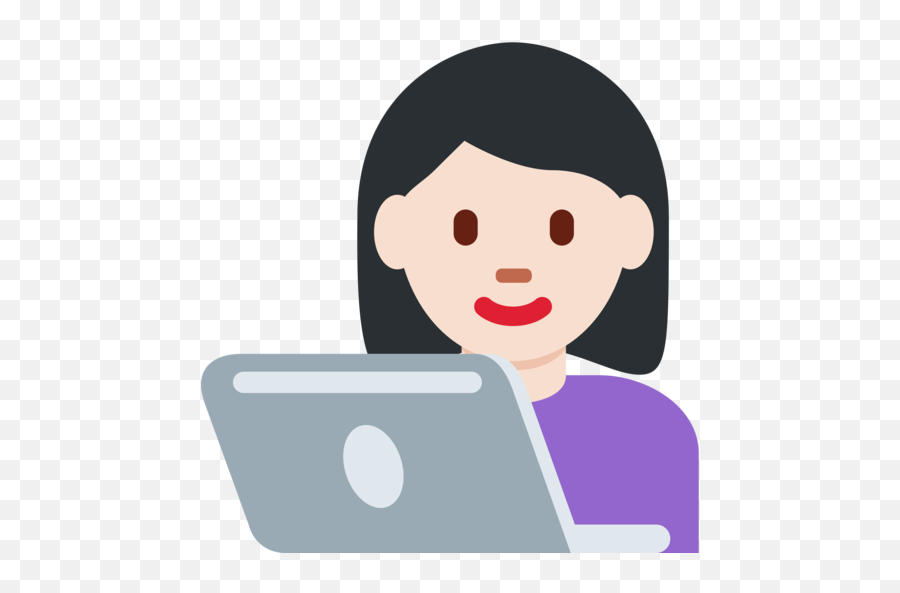 U200d Woman Technologist Light Skin Tone Emoji - Rocca Scaligera,Computer Emoji