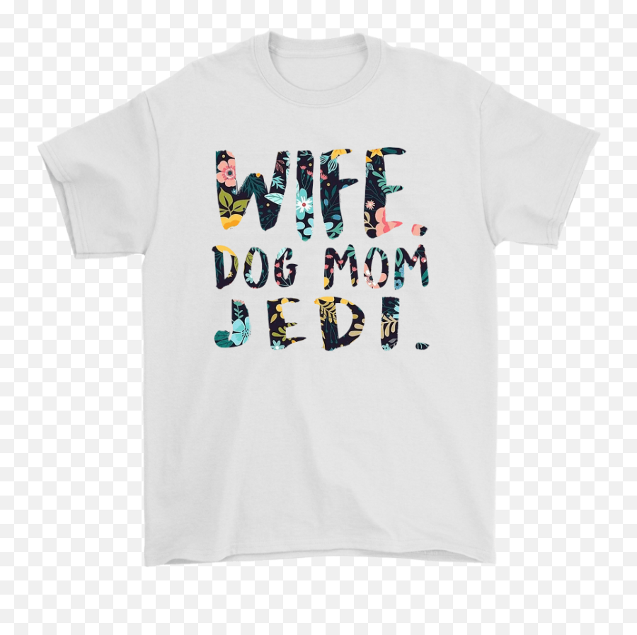 Floral Wife Dog Mom Jedi Star Wars - Short Sleeve Emoji,Usc Trojan Emoji