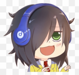 Anime Animegirl Girl Tomoko Sticker - Gyate Gyate Tomoko Emoji,Watamote Emoji Girl