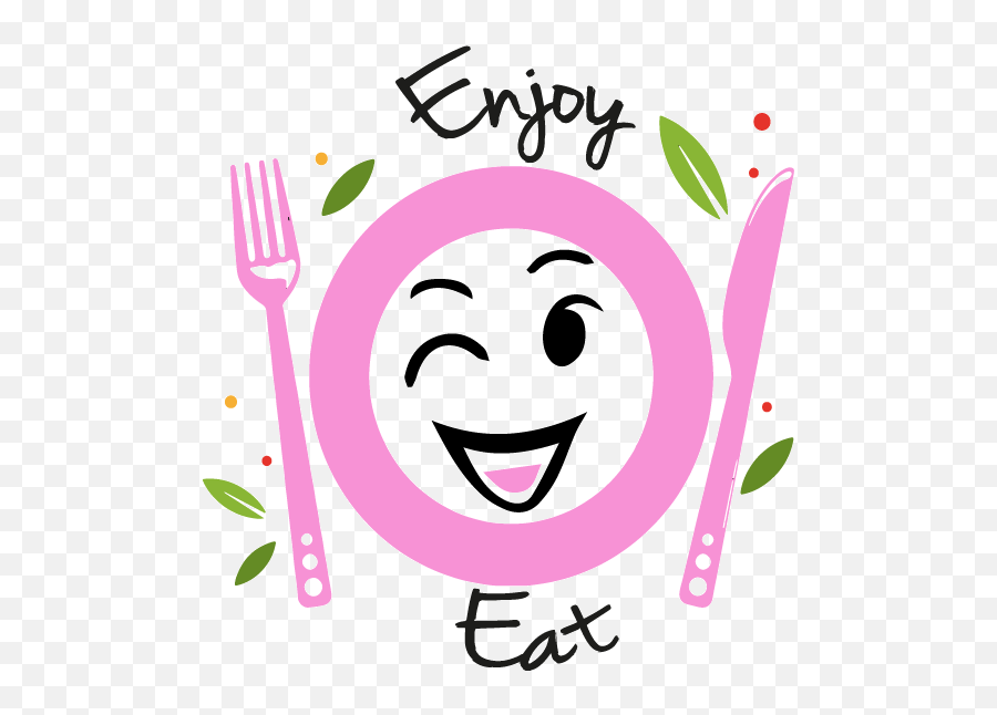 C O N T A C T Enjoyeatrestaurant - Happy Emoji,Fork Emoticon