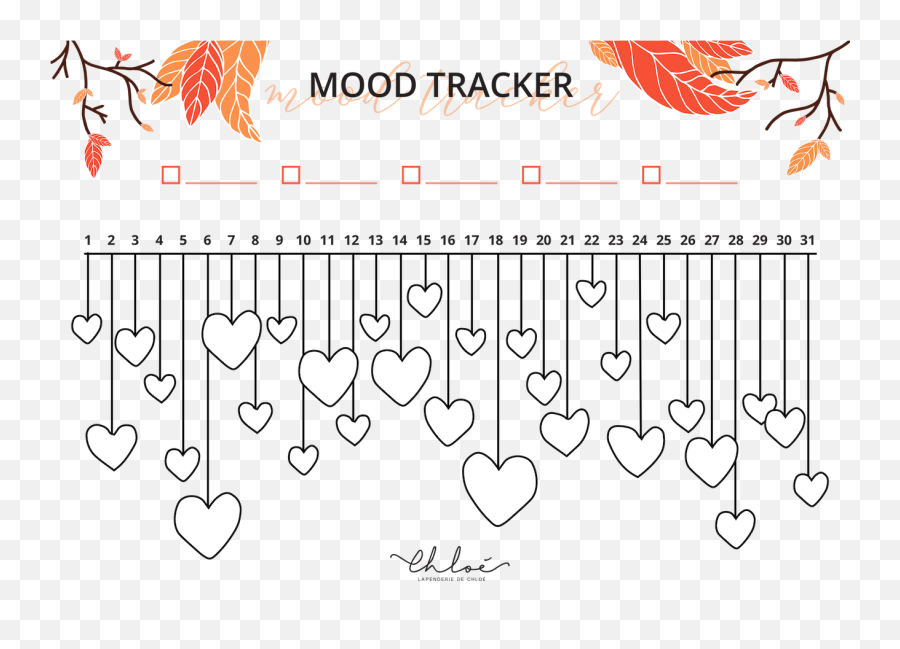 Tracker Dhumeur - Mood Tracker Bullet Journal A Imprimer Emoji,Emotion Tracker Bullet Journal